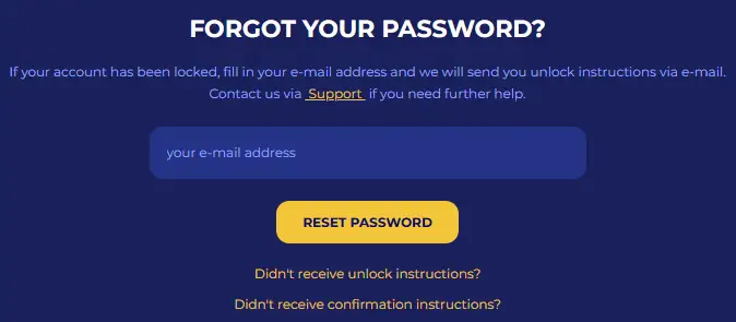 Wat te doen als je je wachtwoord voor je Koning Casino-account bent vergeten?